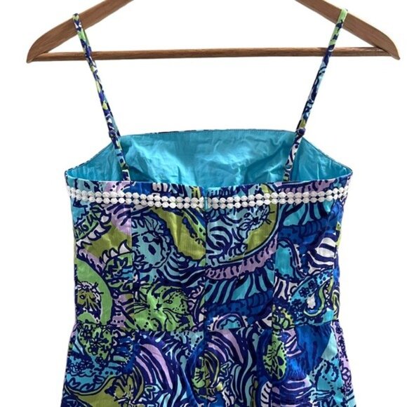 Lilly Pulitzer Jesse Romper Catitude Print - Picture 4 of 9